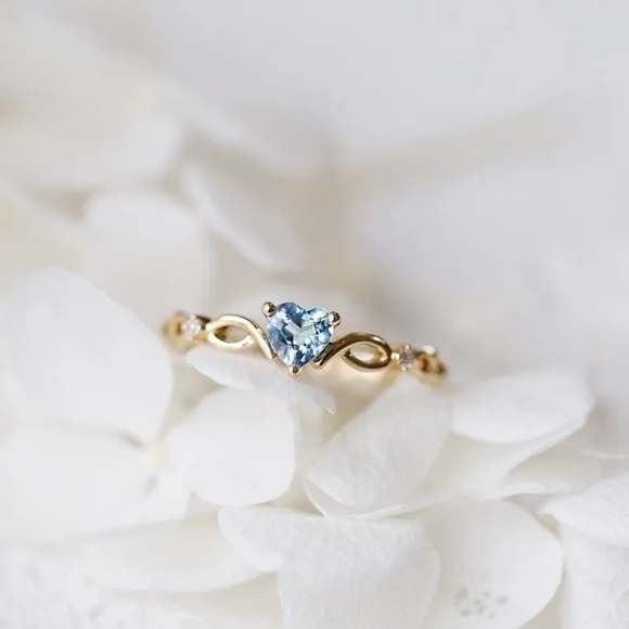 4/$25 Blue Heart Ring - Picture 1 of 2